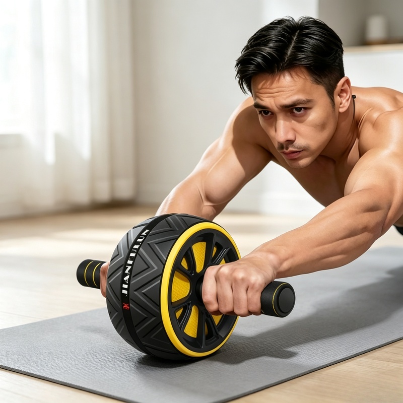 Sports Equipment Near Me - Non‑Slip Grip Ab Roller Wheel, Durable