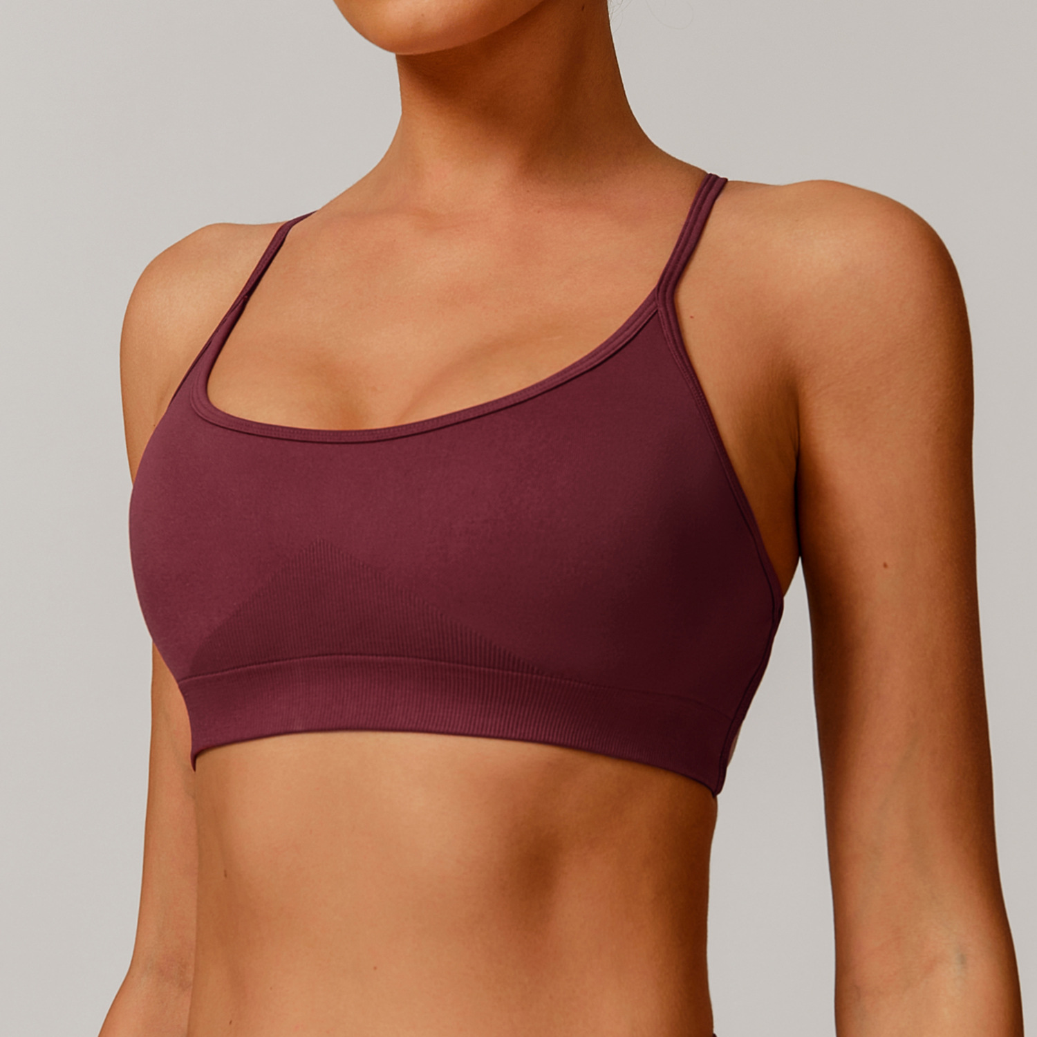 Seamless Yoga Bra Women Cross  - Sports Equipment Logos 评论和价格