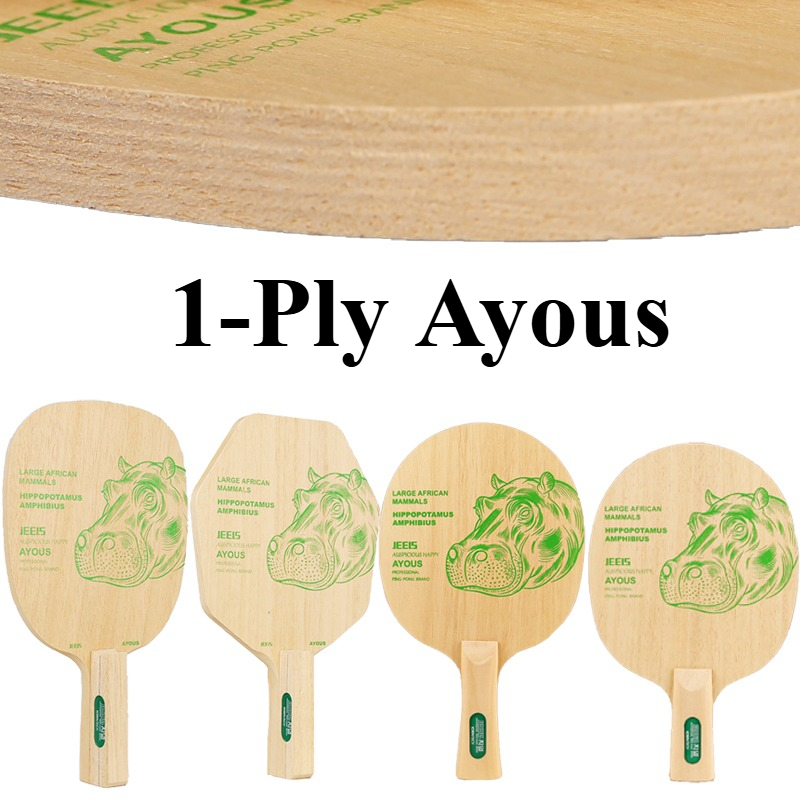 JEELS Green Hippo 1 Ply Ayous  - Table Tennis Paddle 评论和价格