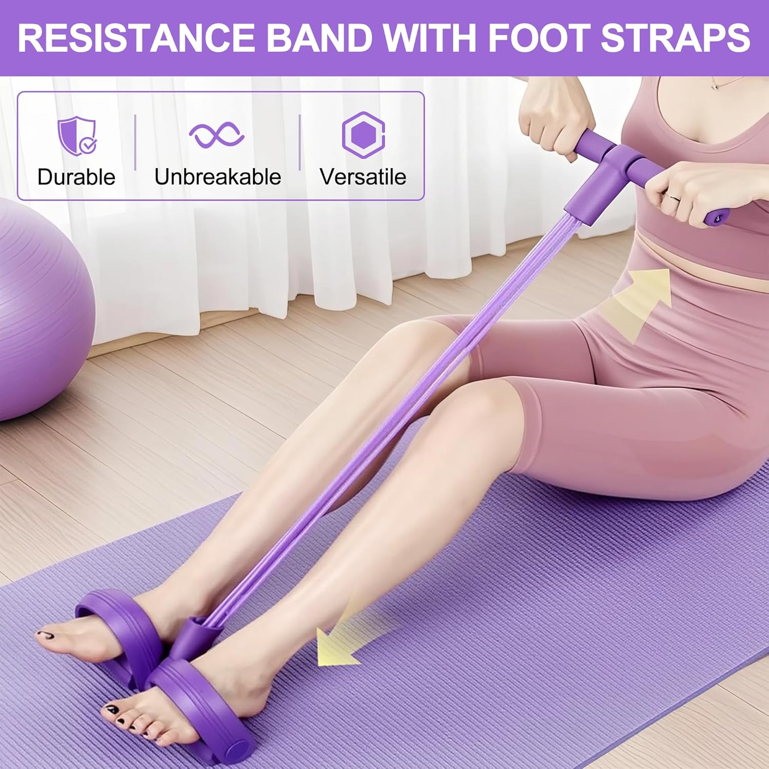 4-Tube Pedal Resistance Band M - Sports Equipment Near Me 评论和价格