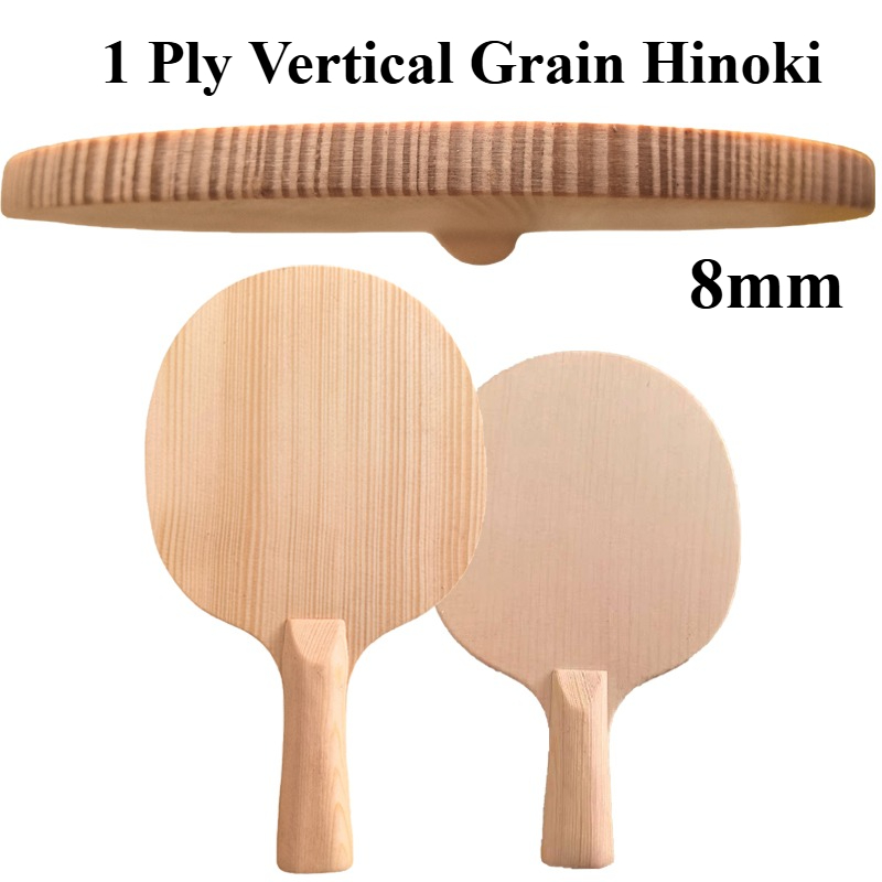1-Ply 8mm Vertical Grain Hinok - Table Tennis Paddle 评论和价格