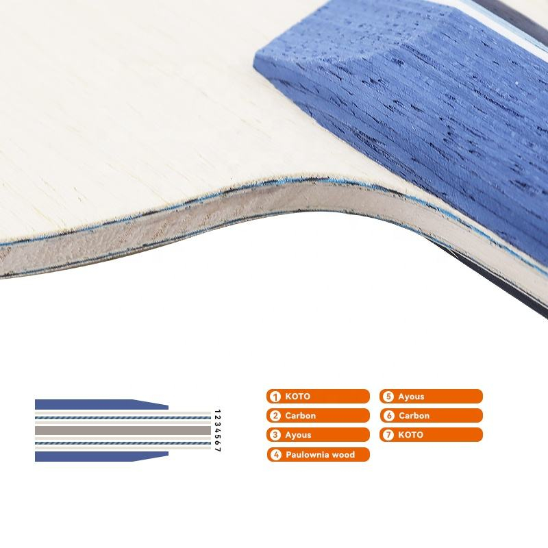 1PCS Blue Carbon Fiber Table T - Table Tennis Paddle 评论和价格